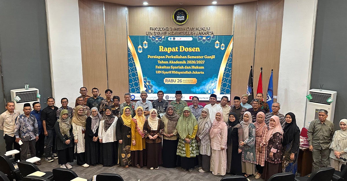 Rapat Dosen FSH UIN Jakarta Semester Ganjil 2026/2027 Perkuat Apresiasi Prestasi dan Evaluasi Akademik