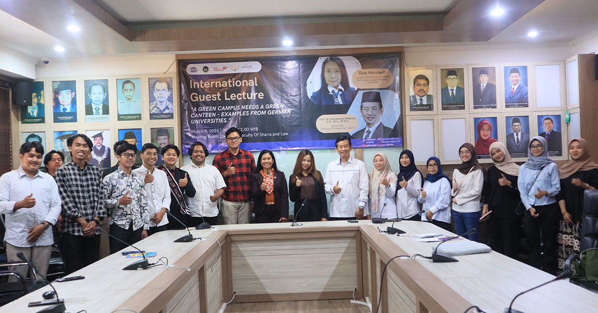 The Faculty of Sharia and Law at Syarif Hidayatullah State Islamic University Jakarta Hosts an International Guest Lecture on Green Campuses and Student Cafeteria Systems in Germany