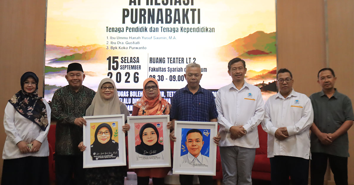 FSH UIN Jakarta Gelar Apresiasi dan Purna Bakti, Hargai Dedikasi Tiga Insan Fakultas