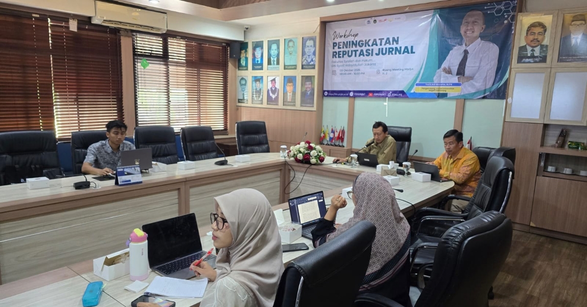 FSH UIN Jakarta Gelar Workshop Peningkatan Reputasi Jurnal untuk Persiapan Akreditasi dan Reakreditasi