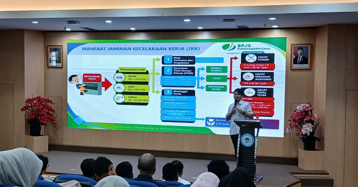 FK UIN Jakarta Holds BPJS Ketenagakerjaan Socialization to Ensure the Health Protection of Medical Profession Students