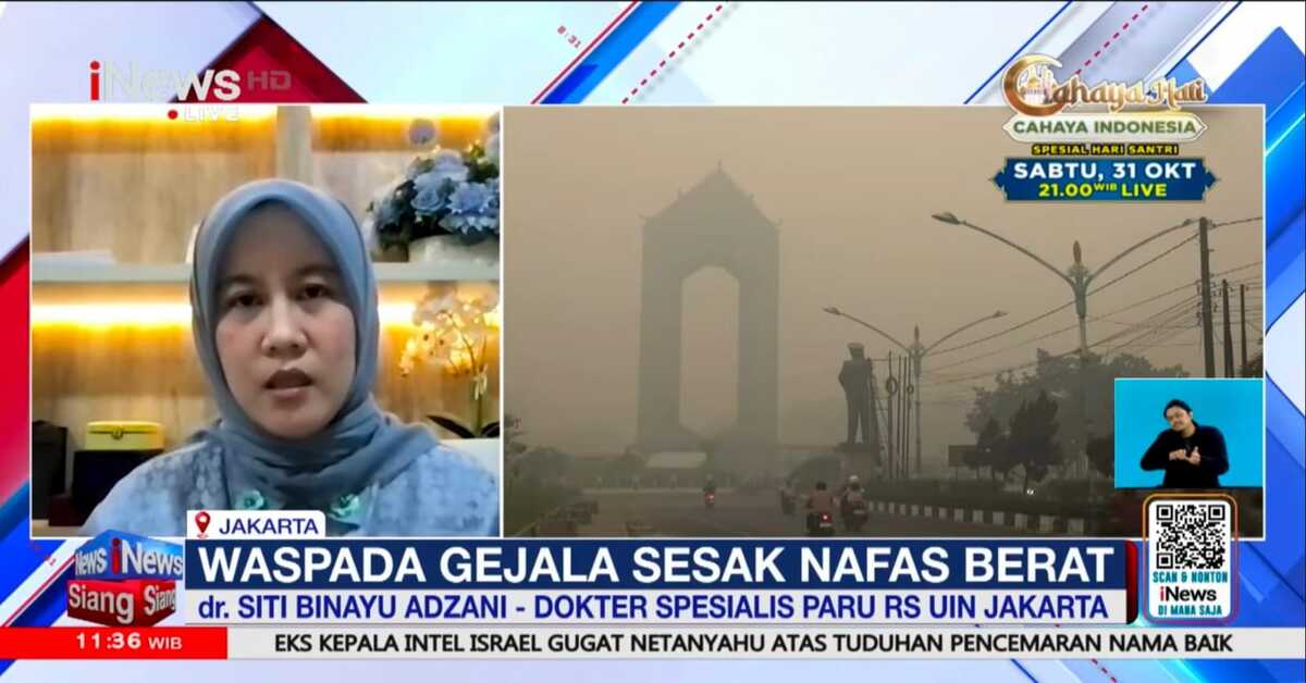 UIN Jakarta Hospital Pulmonologist Highlights the Dangers of Forest and Land Fire Smoke