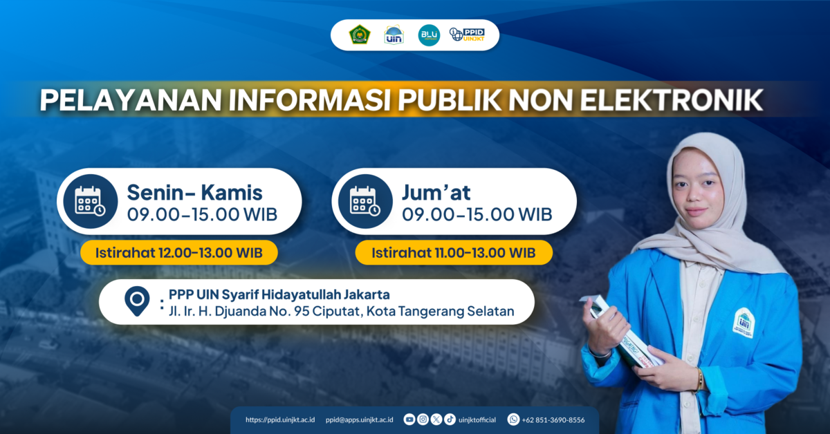 Jadwal Pelayanan Informasi Publik Non-Elektronik