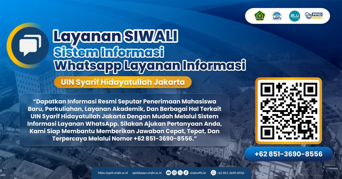 Layanan SIWALI UIN Syarif Hidayatullah Jakarta