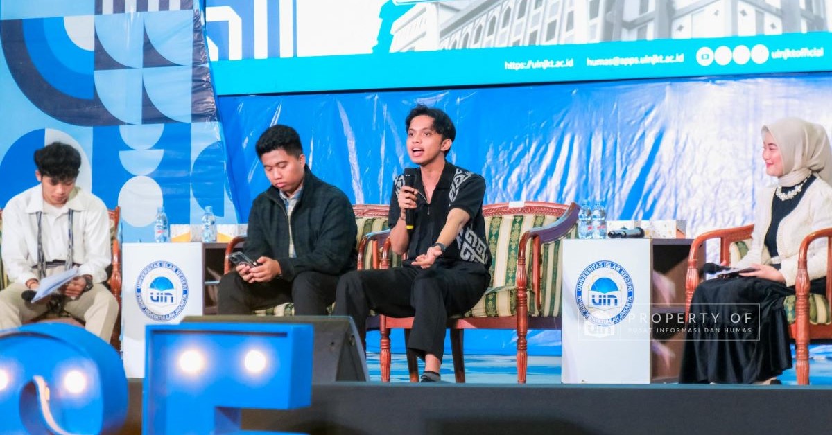 ‘Presiden Gen Z’ Rian Fahardhi Ajak Calon Mahasiswa Bertumbuh Bersama UIN Jakarta di Expose 2026