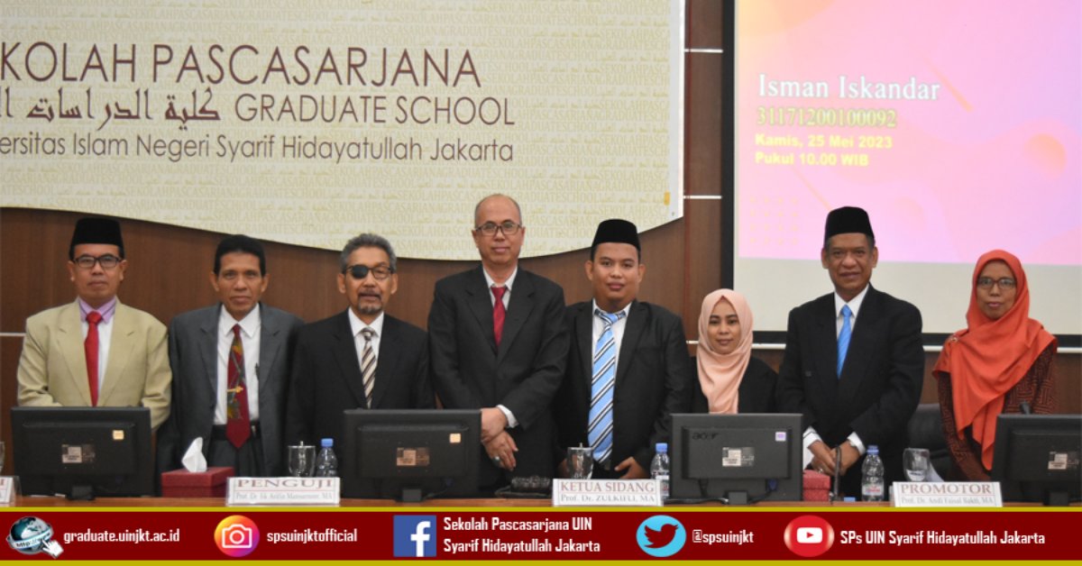 Ujian Promosi Doktor Isman Iskandar