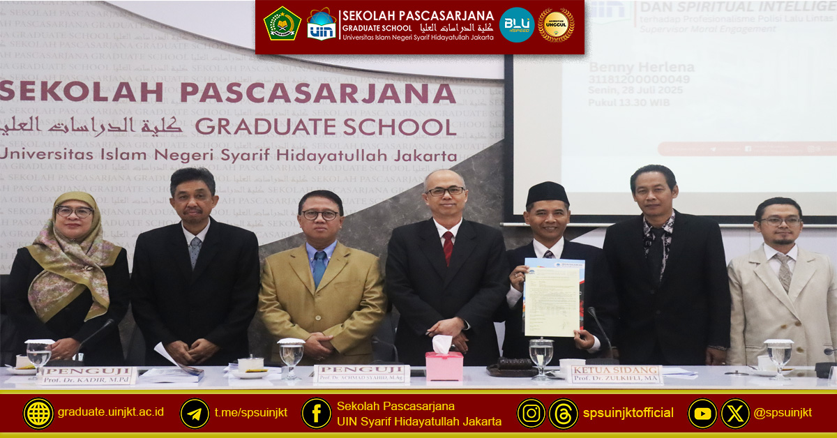 Ujian Promosi Doktor Benny Herlena, Pengaruh The Big Five Personality dan Spiritual Intelligence terhadap Profesionalisme Polisi Lalu Lintas