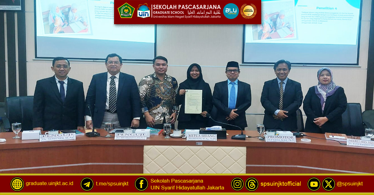 Ujian Tesis Rifdah Meidianty,  Manajemen Pembelajaran Al-Qur'an Inklusif