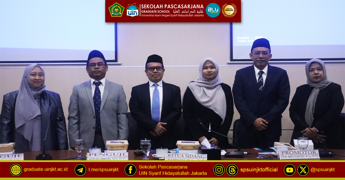 Aisah Thesis Exam, Social Capital of Urban Communities in Religious Strengthening of Persons with Disabilities