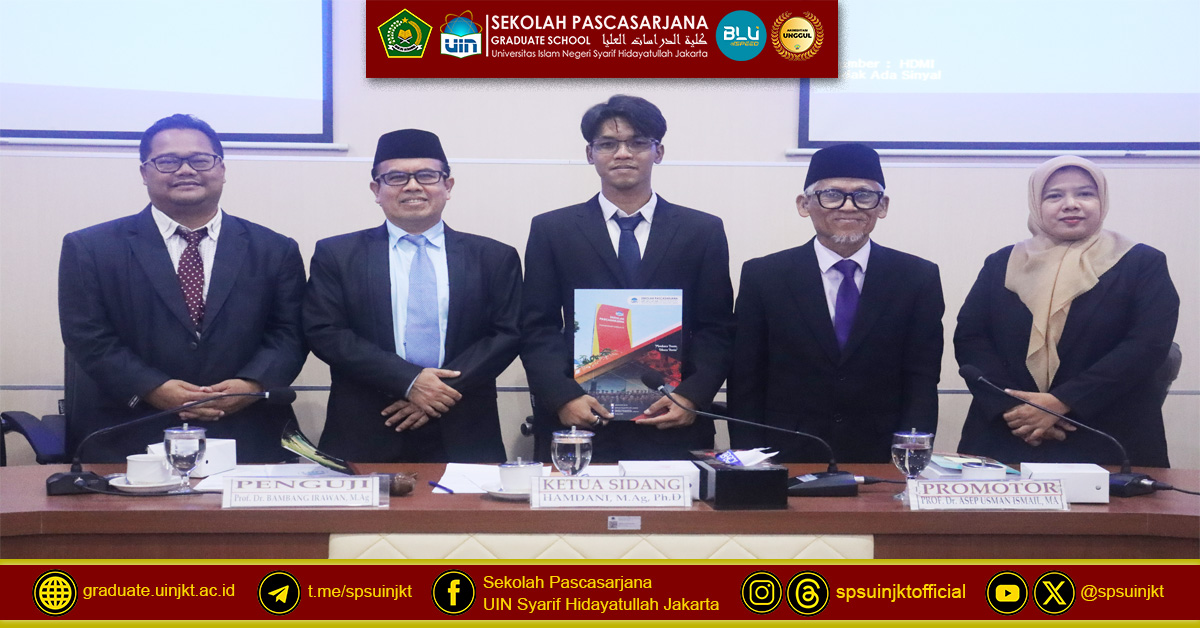 Ujian Tesis Ahmad Habib,  Zikir dan Etos Kerja Pengamal Tarekat Khalwatiyah Akmaliah