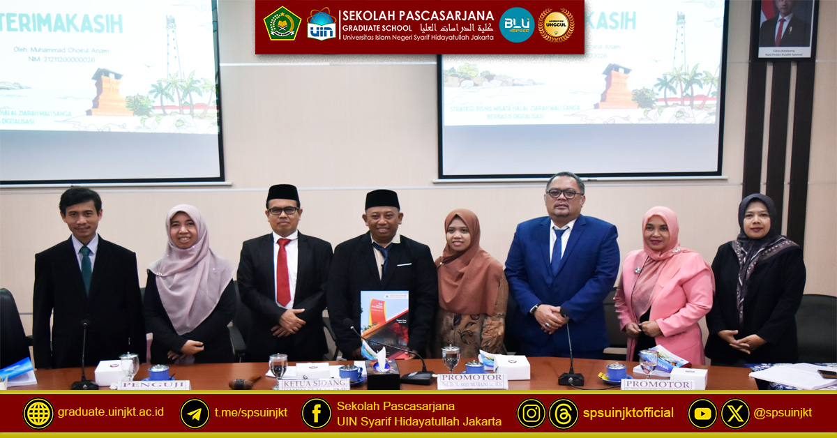 Ujian Tesis Muhammad Choirul Anam,  Digitalisasi Wisata Halal Ziarah Wali Sanga