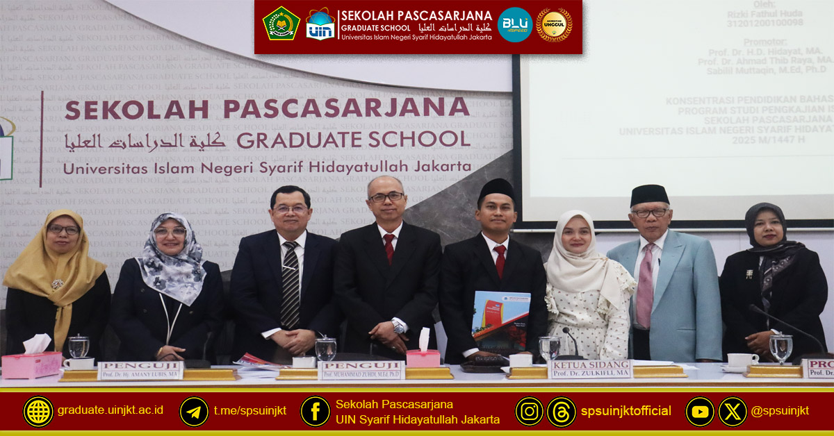 Rizki Fathul Huda's Doctoral Promotion Exam, Performative Arabic Proficiency: An Examination of the Contribution of Linguistic Value and CEFR Pedagogical Model