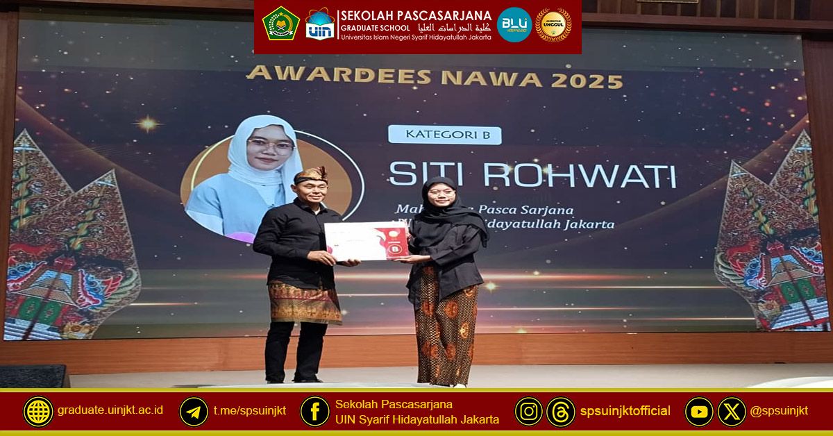 Mahasiswa SPs UIN Jakarta Raih Penghargaan Nusantara Academic Writing Award 2025