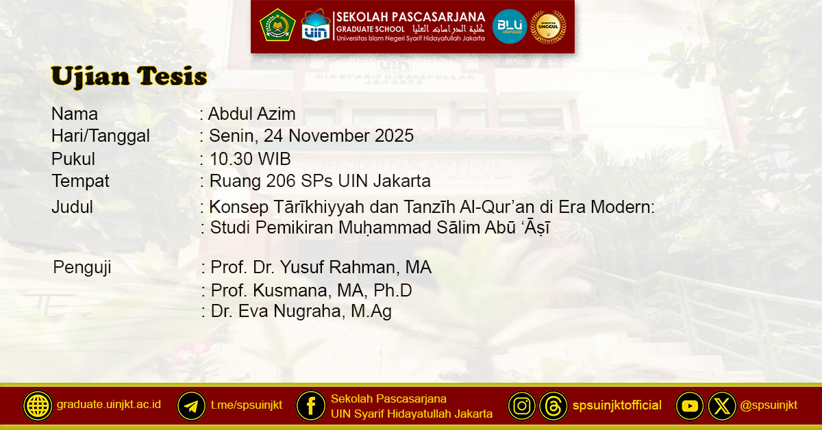 Thesis Exam of Abdul Azim