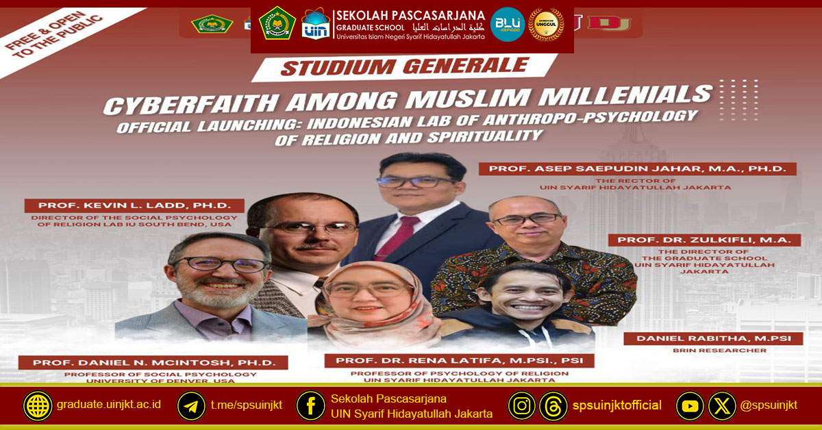 Studium Generale "Cyberfaith Among Muslim Millenials"
