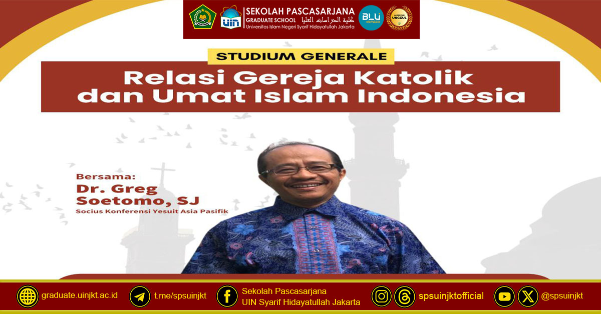 Studium Generale "Relations between the Catholic Church and Indonesian Muslims"