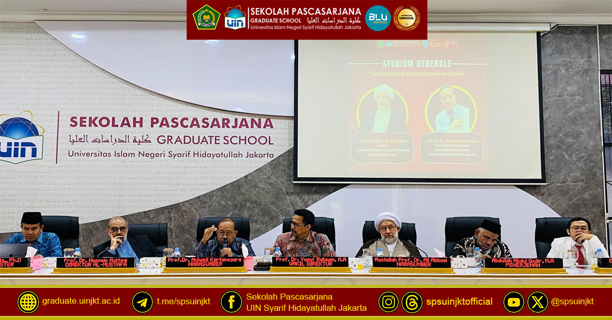 SPs UIN Jakarta gelar Studium Generale Rekonstruksi Ilmu Humaniora Islami