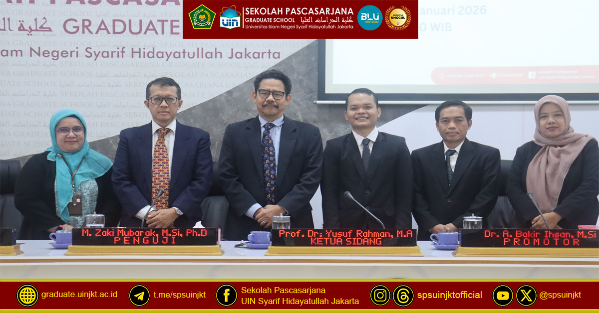 Aris Munandar Thesis Exam: Muhammadiyah and NU's Response to Jokowi's Era Democracy