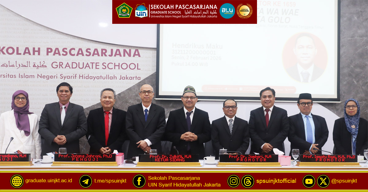 Hendrikus Maku's Doctoral Promotion Exam: Acculturation of Ata Wa Wae with Ata Eta Golo in the Practice of Manggarai Traditional Marriage