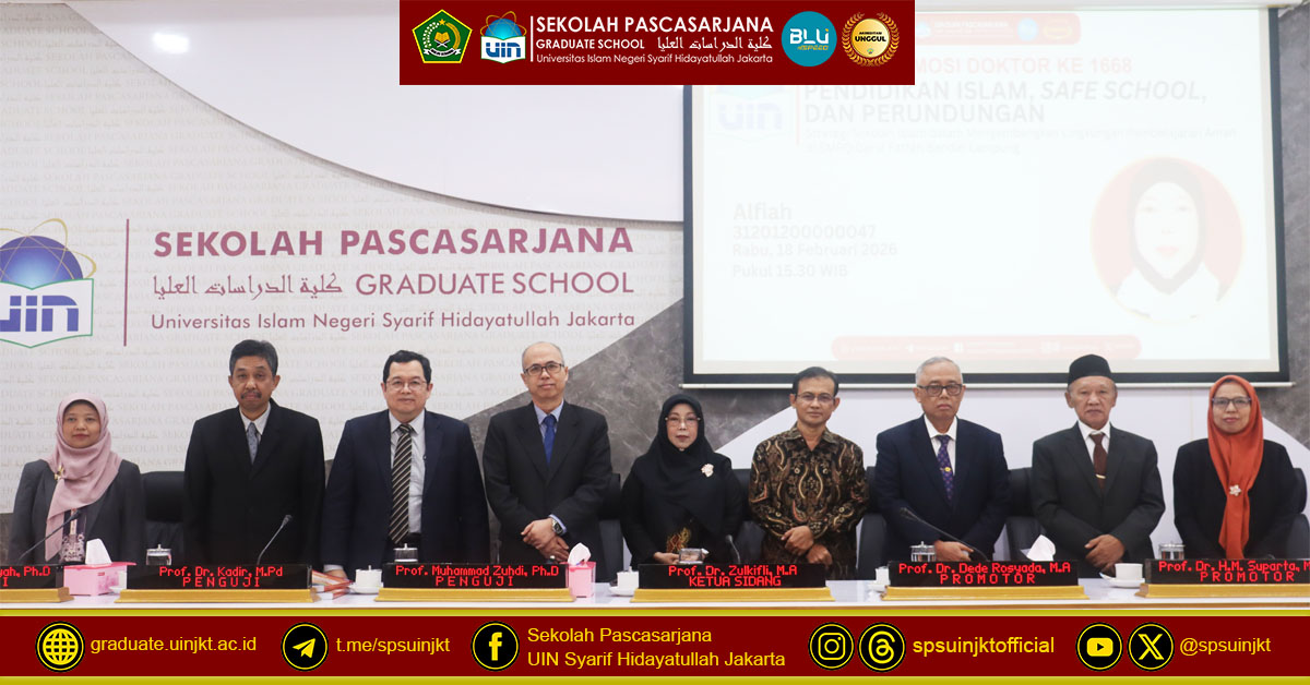Alfiah Doctoral Promotion Exam: Islamic Education, Safe School, and Bullying