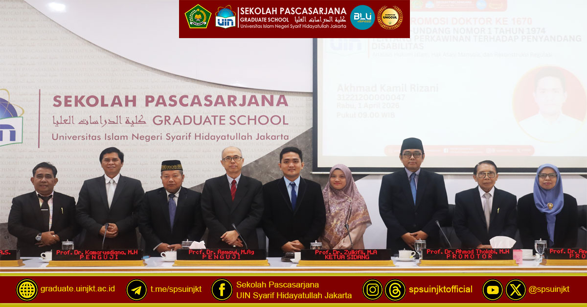 Akhmad Kamil Rizani's Doctoral Promotion Exam, Reconstruction of the Disability-Friendly Marriage Law