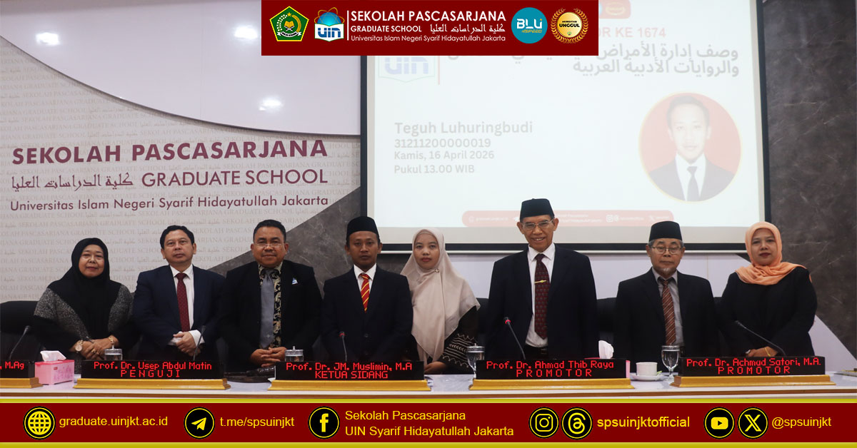 Ujian Promosi Doktor Teguh Luhuringbudi, Pengelolaan Penyakit Menular dalam Cerita dan Novel Sastra Arab