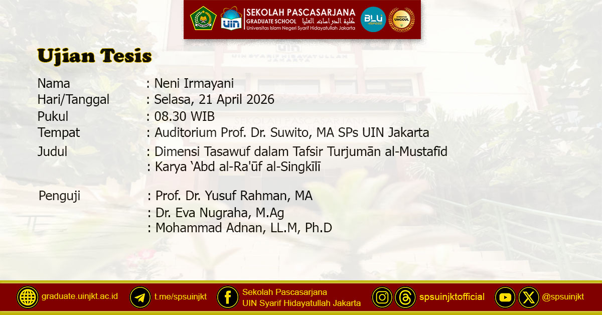 Neni Irmayani Thesis Exam