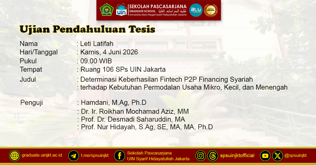 Leti Latifah Preliminary Thesis Exam