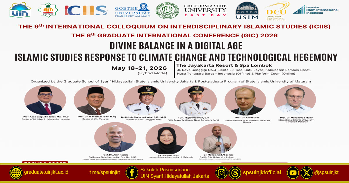 SPs UIN Jakarta dan Pascasarjana UIN Mataram Gelar Konferensi Internasional tentang  Keseimbangan Ilahi di Era Digital