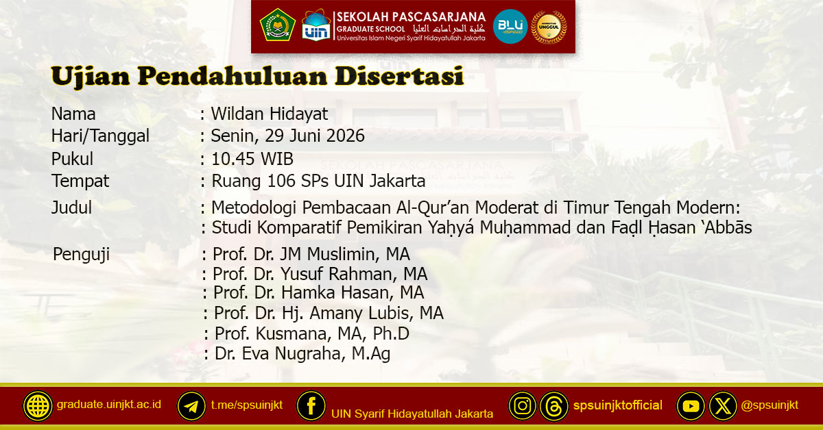 Wildan Hidayat Preliminary Dissertation Exam