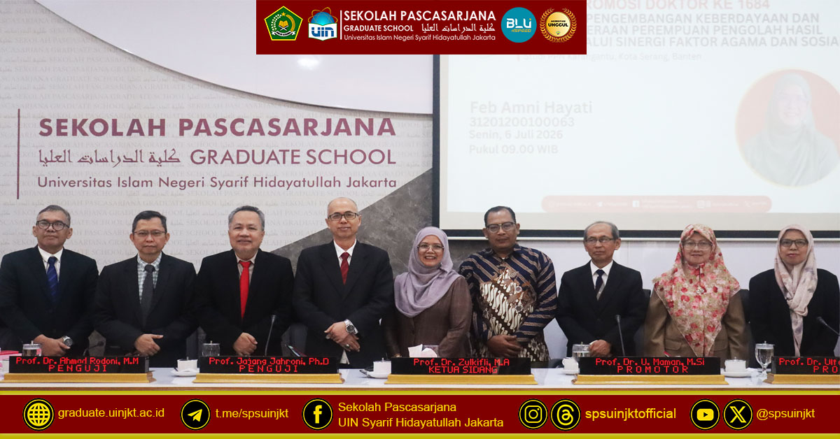 Ujian Promosi Doktor Feb Amni Hayati, Strategi Pengembangan Keberdayaan dan Kesejahteraan Perempuan Pengolah Hasil Laut Melalui Sinergi Faktor Agama dan Sosial