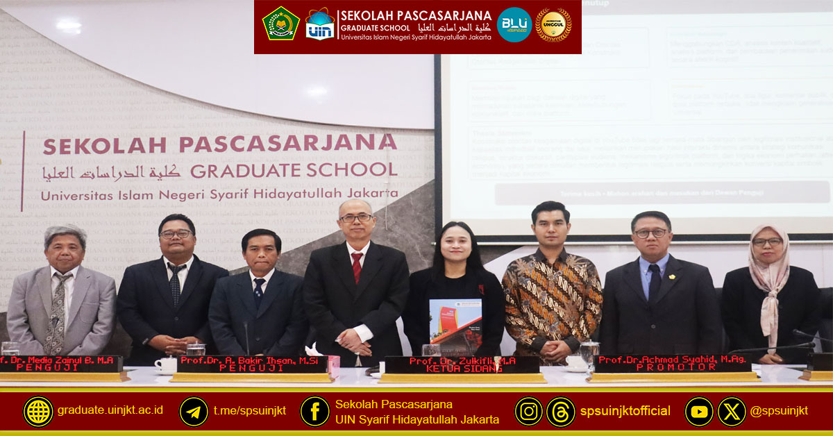 Ivon Rahmani Doctoral Promotion Exam, The Construction of Religious Authority on Social Media: A Study of Communication Concepts of Husein Ja'far Al Hadar and Adi Hidayat
