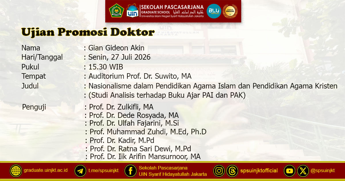 Gian Gideon Akin Doctoral Promotion Exam