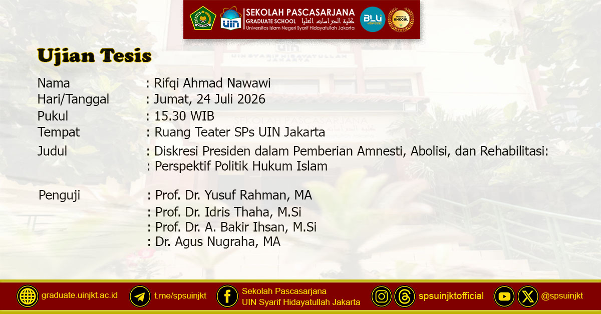 Rifqi Ahmad Nawawi Thesis Exam