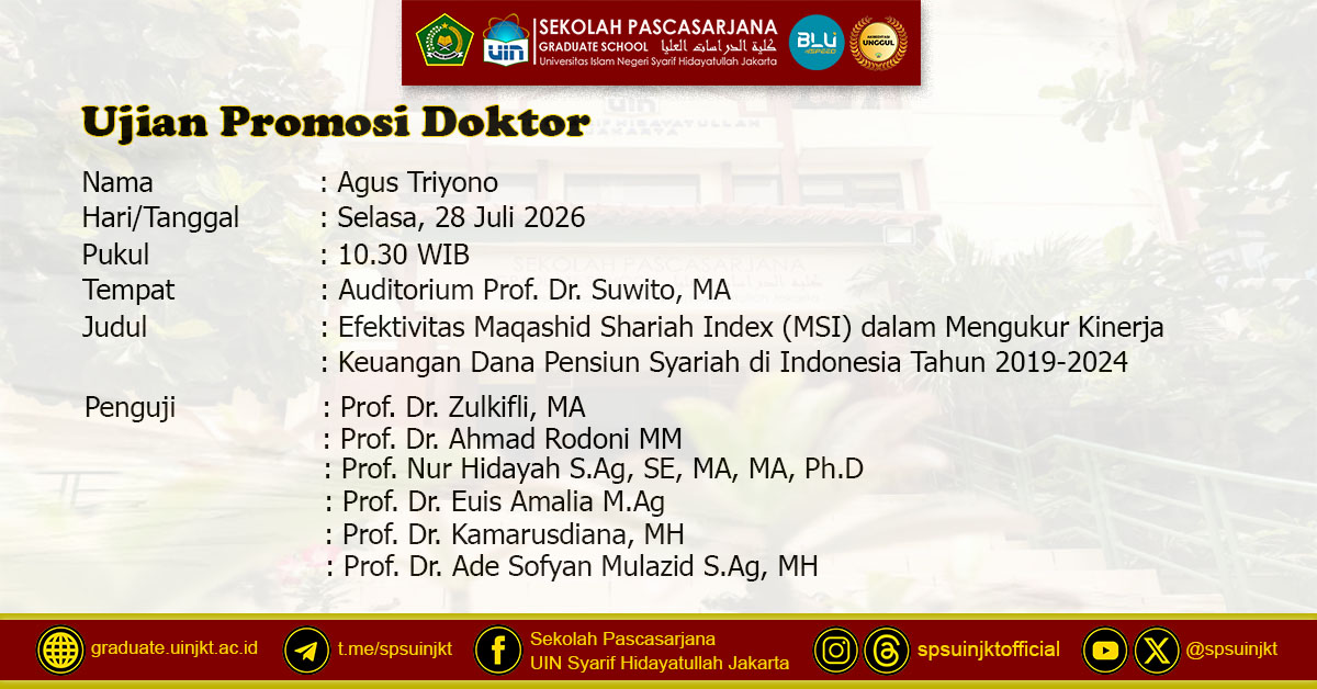 Ujian Promosi Doktor Agus Triyono
