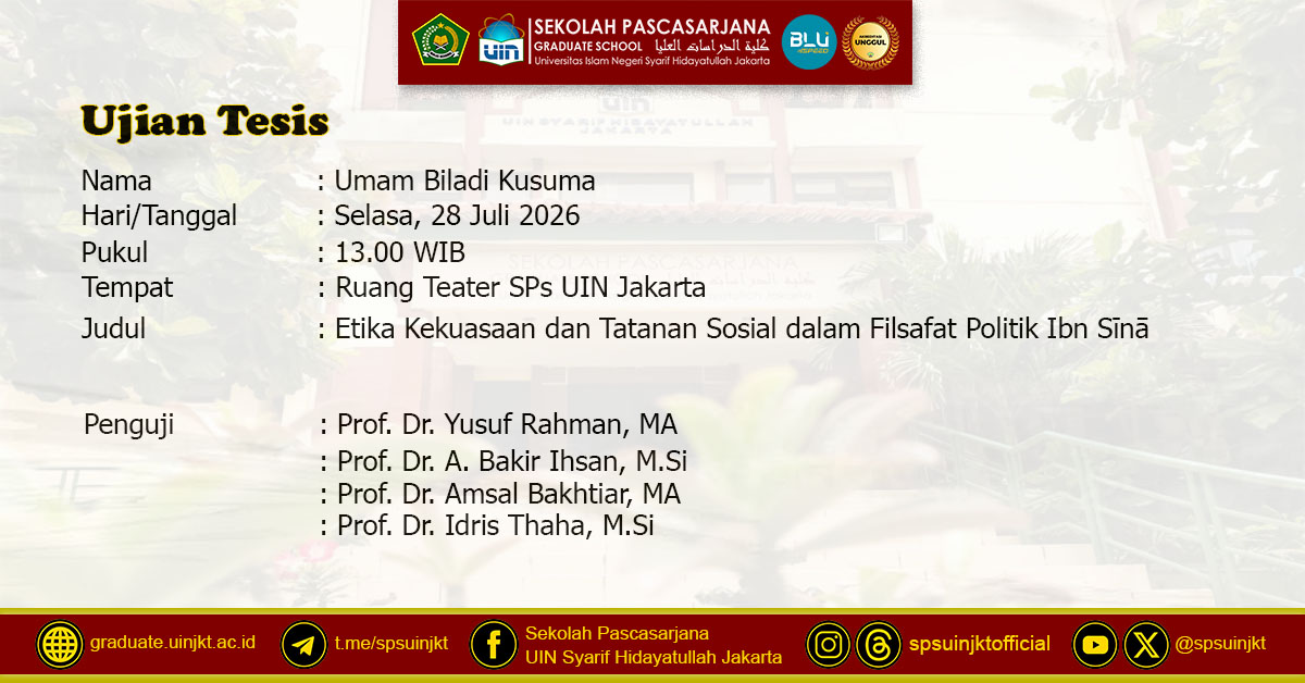 Umam Biladi Kusuma Thesis Exam