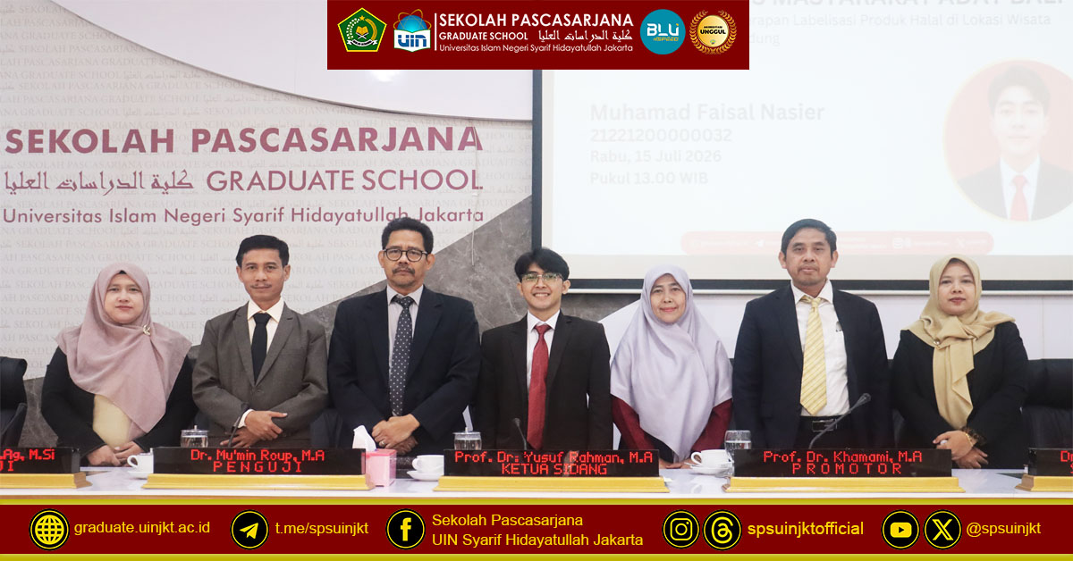 Muhamad Faisal Nasier's Thesis Test, Balinese Indigenous Peoples' Response to the Implementation of Halal Product Labeling
