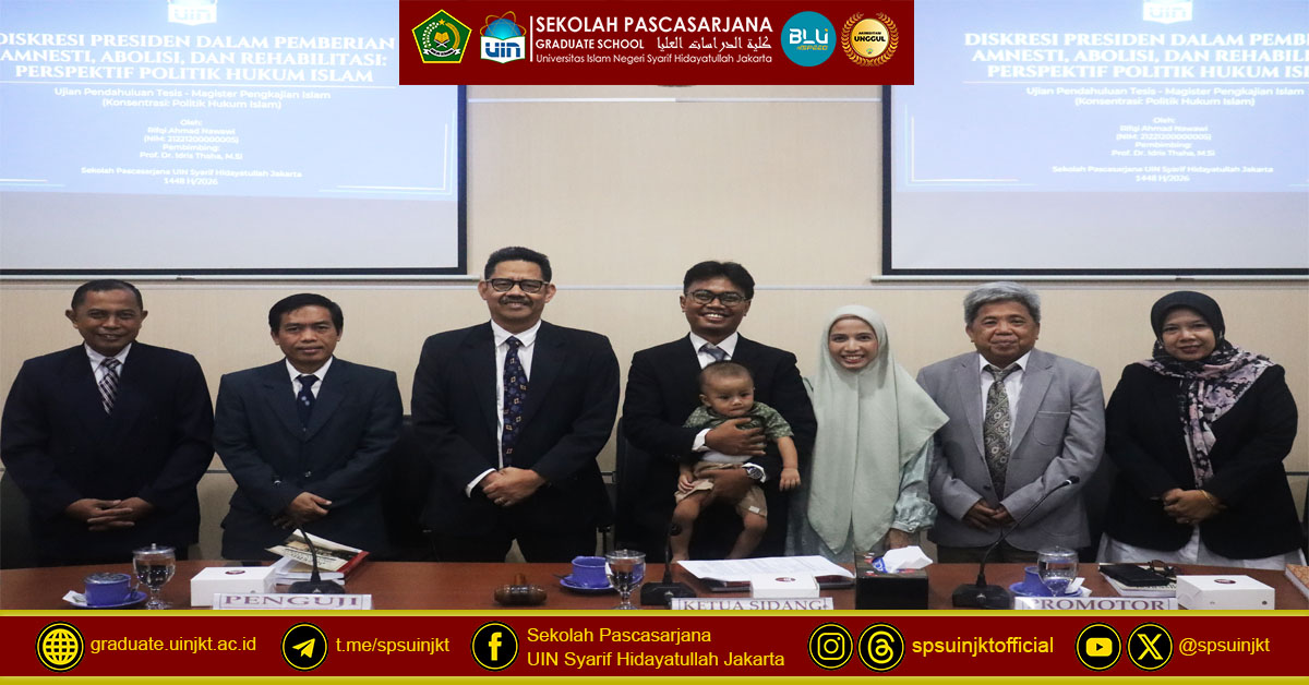 Rifqi Ahmad Nawawi's Thesis Exam, Presidential Discretion in Granting Amnesty, Abolition, and Rehabilitation