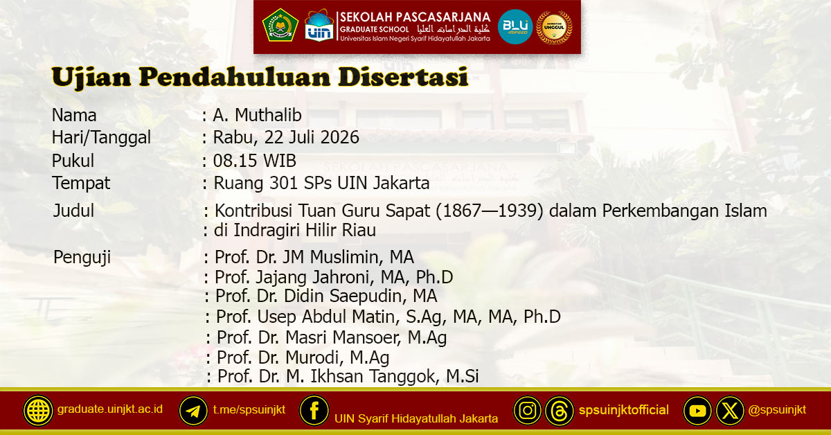 A. Muthalib Preliminary Dissertation Exam
