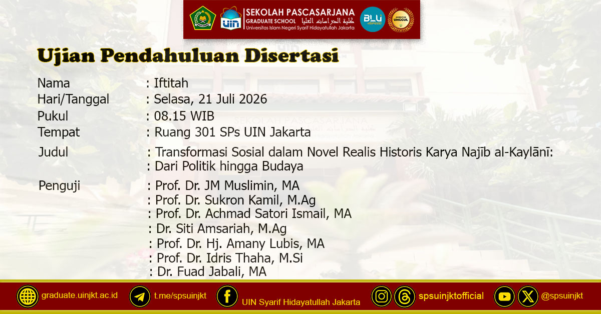 Iftitah Preliminary Dissertation Exam