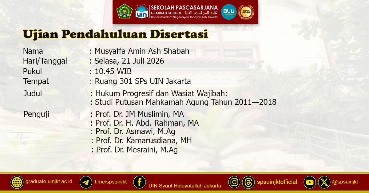 Musyaffa Amin Ash Shabah Preliminary Dissertation Exam