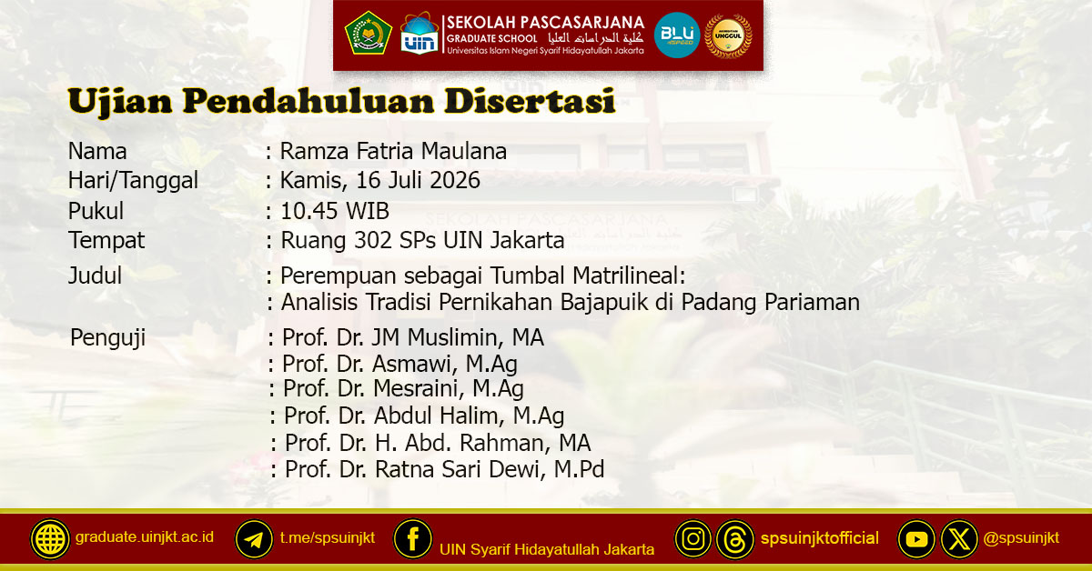 Ramza Fatria Maulana Preliminary Dissertation Exam
