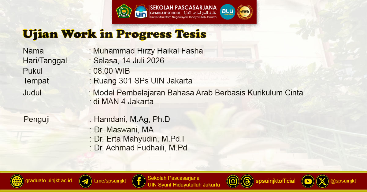 Ujian Work in Progress/Pendahuluan Tesis Muhammad Hirzy Haikal Fasha 