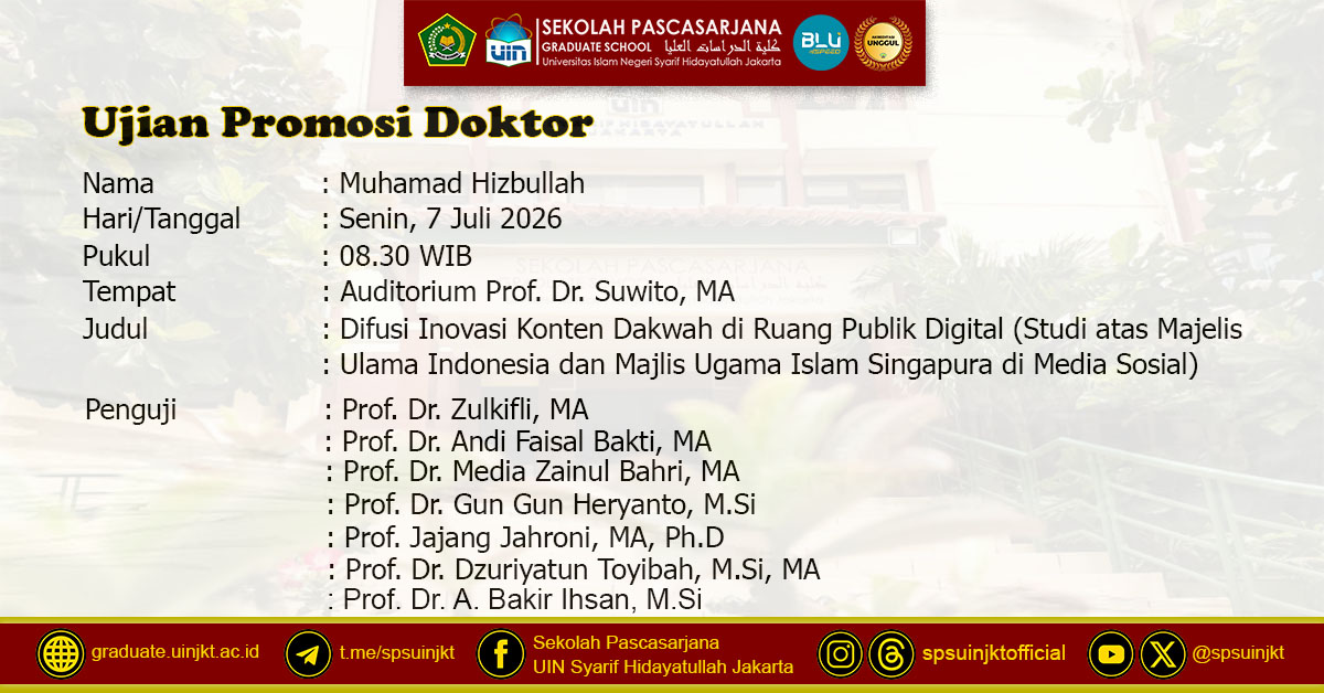 Muhamad Hizbullah Dissertation Exam