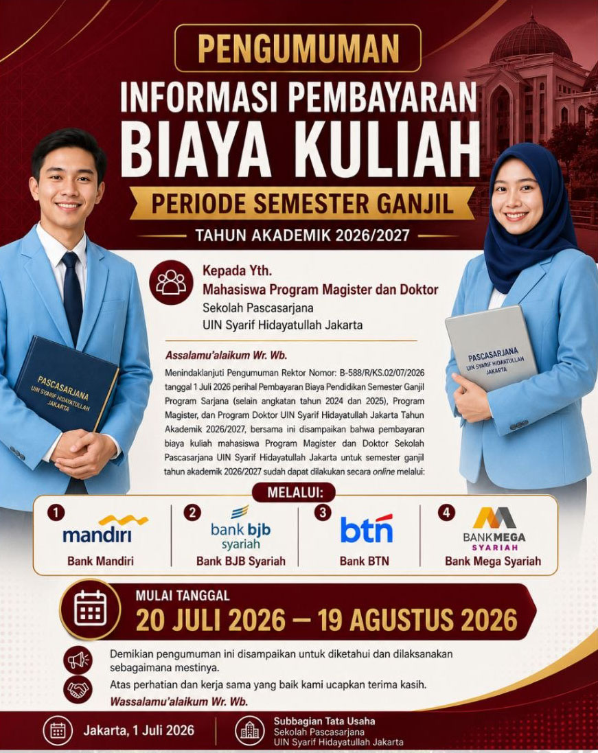 Pengumuman Informasi Pembayaran biaya kuliah 2026 ganjil 1
