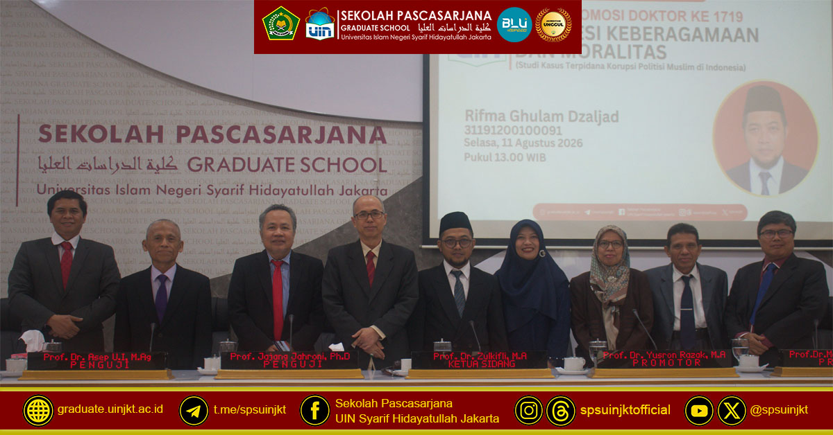 Rifma Ghulam Dzaljad's Doctoral Promotion Exam, Corruption and the Paradox of Religiosity