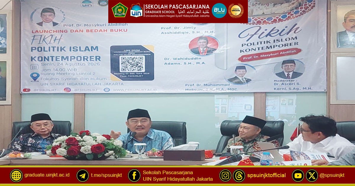 Masykuri Abdillah: Political Fiqh Must Be Contextual, the Form of the State Is Not a Frozen Doctrine