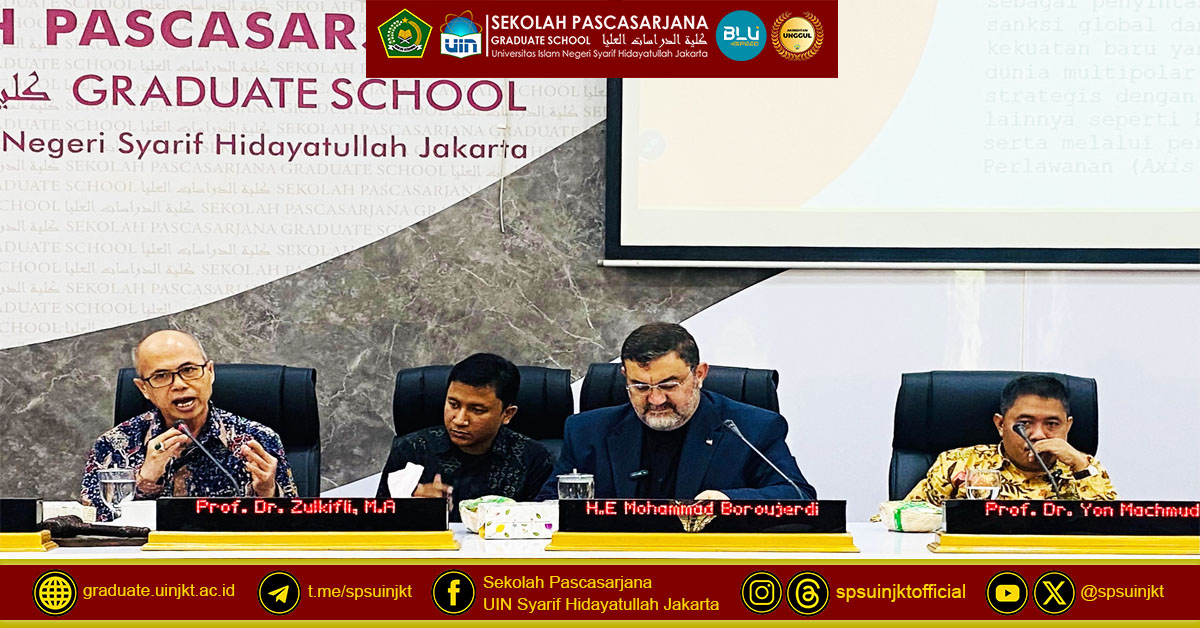 Dissecting the "Philosopher's State": SPs UIN Jakarta Holds Studium Generale and Book Review of the Islamic Republic of Iran