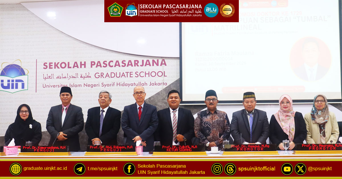 Ramza Fatria Maulana's Doctoral Promotion Exam, Woman as a Matrilineal "Tumbal"
