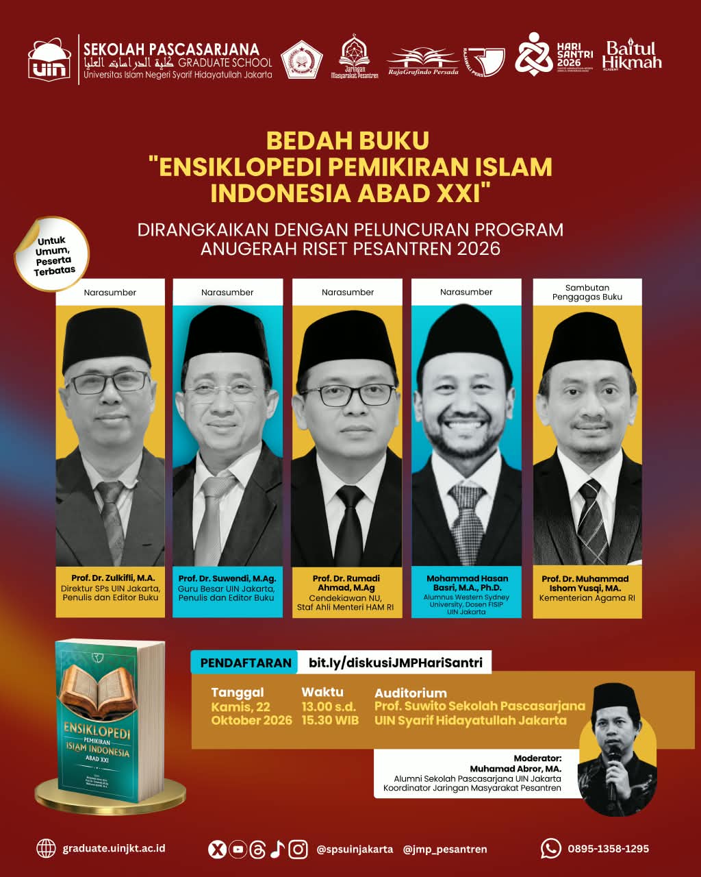 Bedah Buku Ensiklopedi Pemikiran Islam Indonesia - Flyer